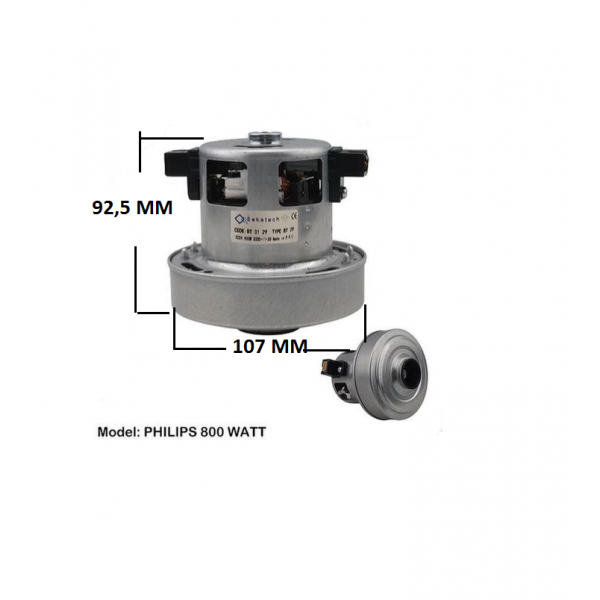 Philips Powerpro City Fc9331/07 Elektrikli Süpürge Motoru 800 W