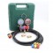 Alçak ve yüksek Basınç Gaz Saati HONGSEN HS-M02 R22/R32/R410 Manifold Hortumlu